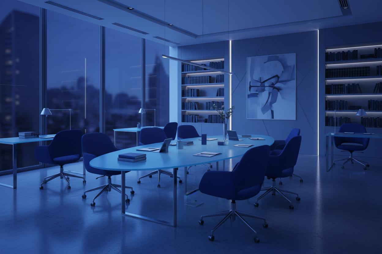 fondo azulado despacho